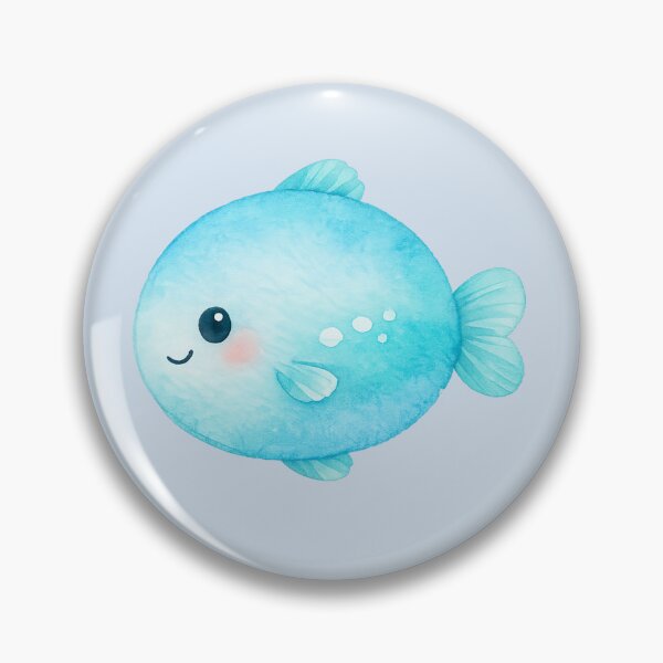 Item preview, Round Cute Sea Creature designed and sold by DariaCraft.