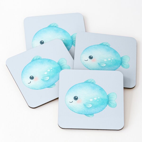 Item preview, Round Cute Sea Creature designed and sold by DariaCraft.