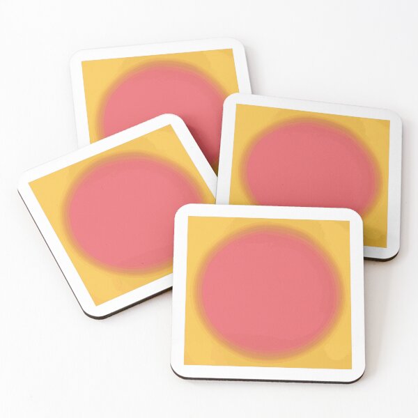Item preview, pink circle on the yellow background designed and sold by CallieBird.