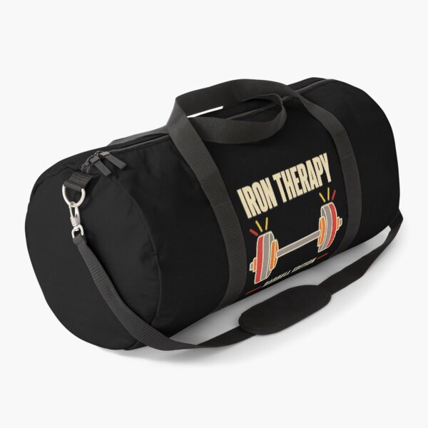 Item preview, Iron Therapy Barbell Edition Funny Gym Fitness Gift designed and sold by DreamLayerStudio.