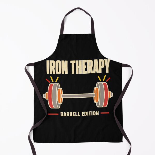 Item preview, Iron Therapy Barbell Edition Funny Gym Fitness Gift designed and sold by DreamLayerStudio.