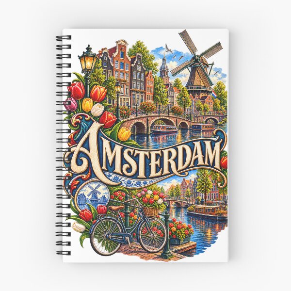 Item preview, Amsterdam Canal City Art Illustration designed and sold by GraffiCity.