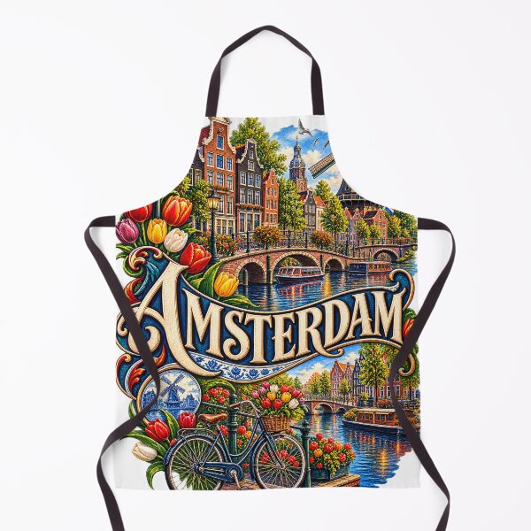Item preview, Amsterdam Canal City Art Illustration designed and sold by GraffiCity.