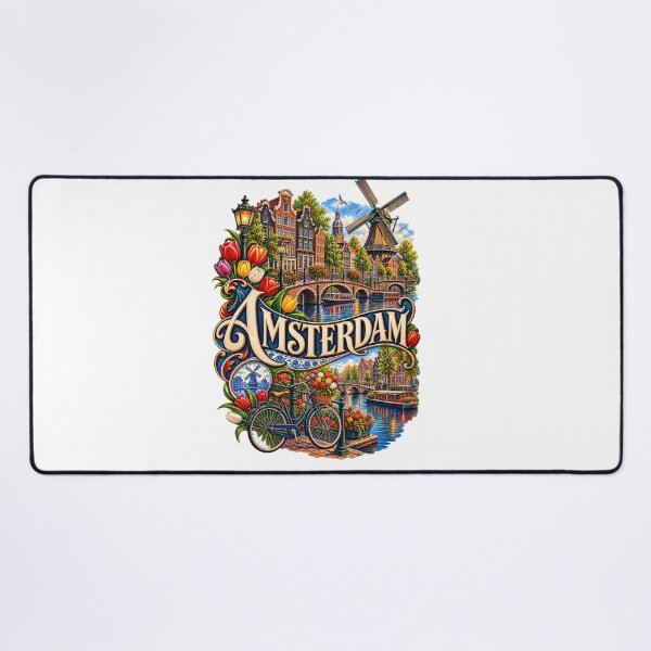 Item preview, Amsterdam Canal City Art Illustration designed and sold by GraffiCity.