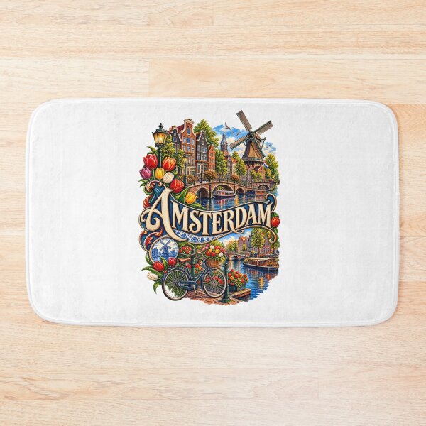 Item preview, Amsterdam Canal City Art Illustration designed and sold by GraffiCity.