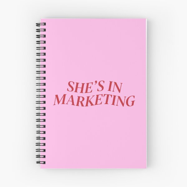 Item preview, She's In Marketing Pink and Red Corporate Girl Aesthetic designed and sold by hannahbee.