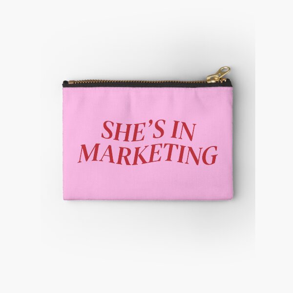 Item preview, She's In Marketing Pink and Red Corporate Girl Aesthetic designed and sold by hannahbee.