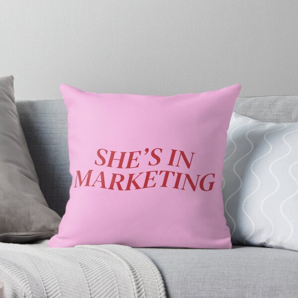 Item preview, She's In Marketing Pink and Red Corporate Girl Aesthetic designed and sold by hannahbee.
