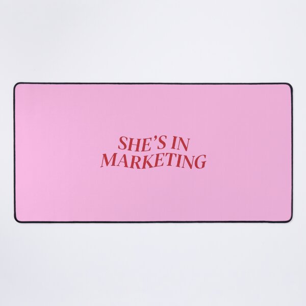 Item preview, She's In Marketing Pink and Red Corporate Girl Aesthetic designed and sold by hannahbee.