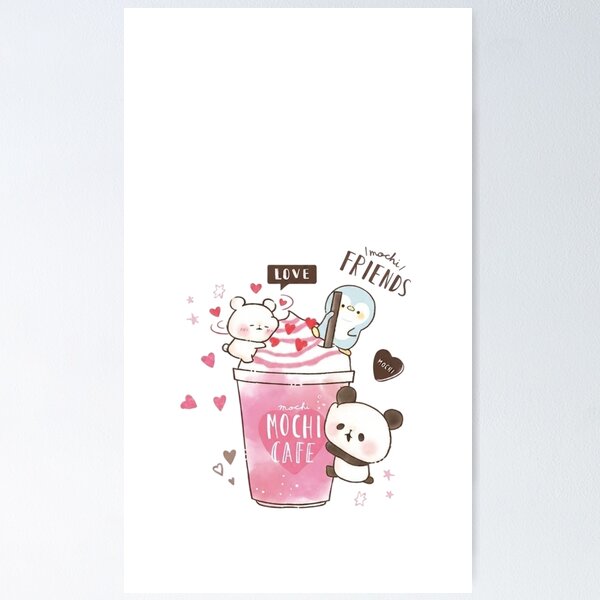 Item preview, Kawaii Mochi Friends – Cute Panda, Bear & Penguin Café designed and sold by Valiabeth.