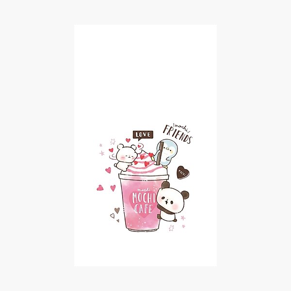 Item preview, Kawaii Mochi Friends – Cute Panda, Bear & Penguin Café  designed and sold by Valiabeth.
