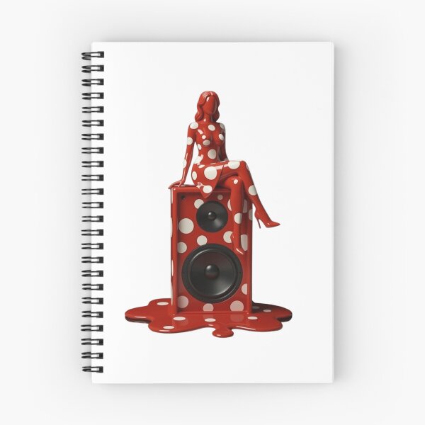Item preview, Melting Polka Dot Woman on Speaker Pop Art designed and sold by YourColorsWall.