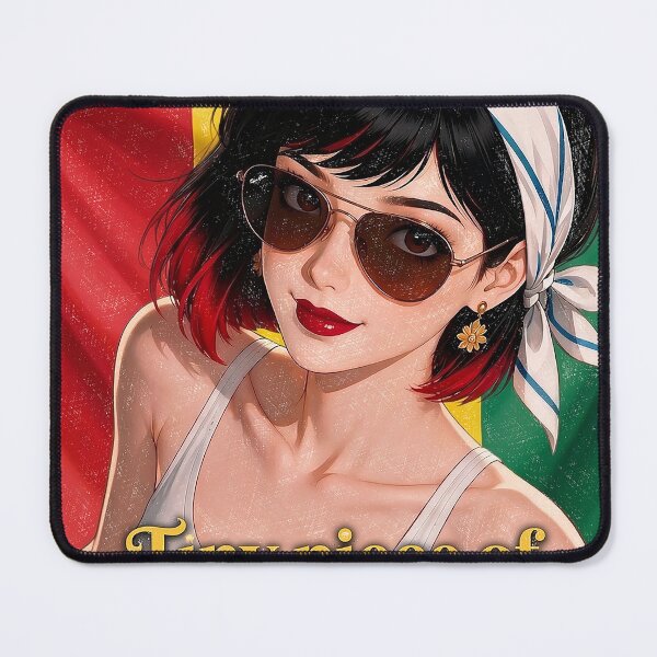 Item preview, Vintage Rasta Girl Reggae Vibes Retro Anime Art designed and sold by Hen-C-Art.
