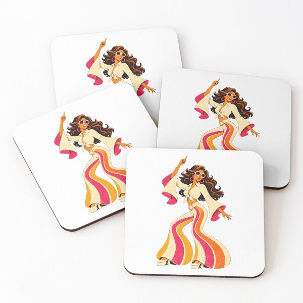 Item preview, Groovy 70s Disco Girl – Retro Boho Fashion designed and sold by Digital Culture Studio.