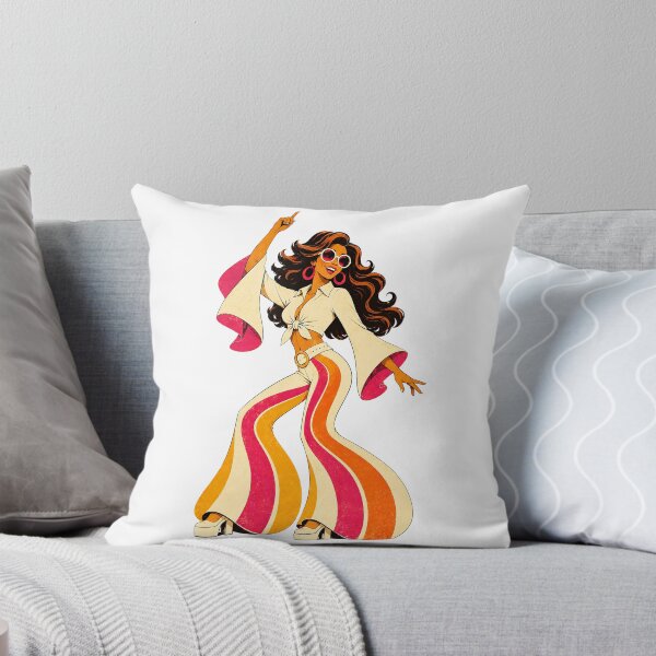 Item preview, Groovy 70s Disco Girl – Retro Boho Fashion designed and sold by Digital Culture Studio.