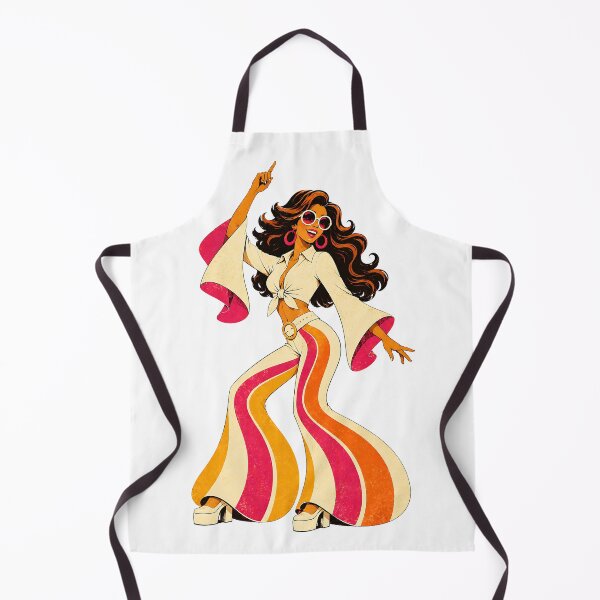 Item preview, Groovy 70s Disco Girl – Retro Boho Fashion designed and sold by Digital Culture Studio.