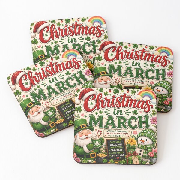 Item preview, Christmas in March – Shamrocks & Christmas Joy designed and sold by FindYouByZ.