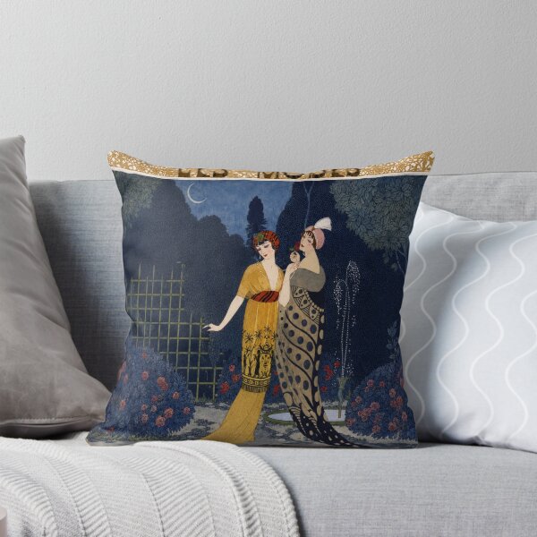 Artikelvorschau, Wandkunst im Jugendstil, Cover eines Vintage-Modemagazins, elegante Frauen im Pariser Garten, Dekoration für Modeliebhaber entworfen und verkauft von RickE.