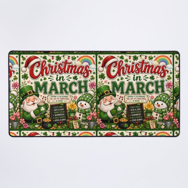 Item preview, Christmas in March – Shamrocks & Christmas Joy designed and sold by FindYouByZ.