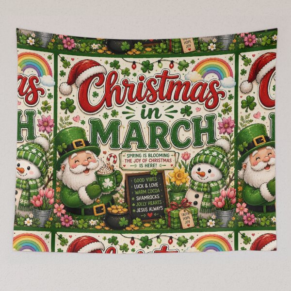 Item preview, Christmas in March – Shamrocks & Christmas Joy designed and sold by FindYouByZ.