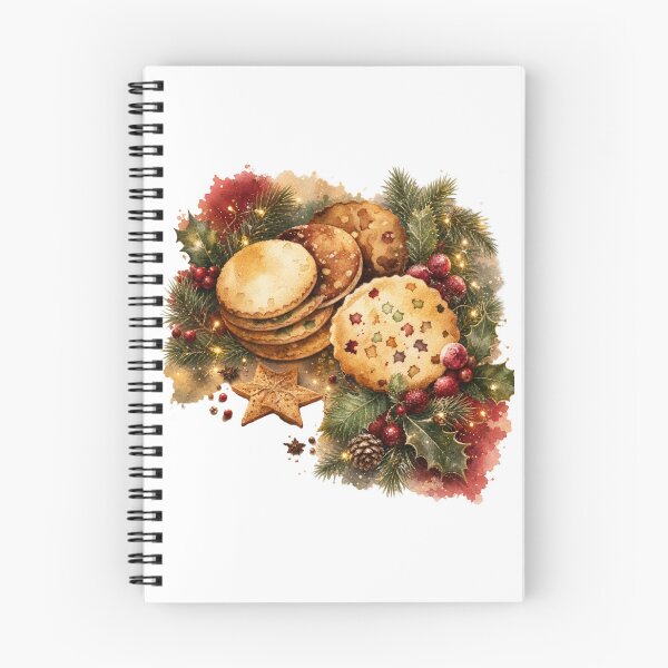Item preview, Watercolor Christmas Cookies and Mince Pies Holiday Arrangement designed and sold by Clean Print Goods.