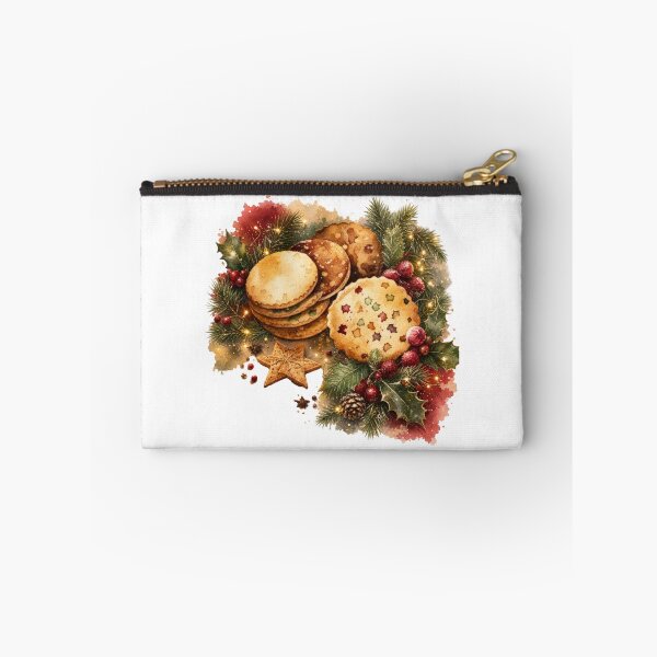 Item preview, Watercolor Christmas Cookies and Mince Pies Holiday Arrangement designed and sold by Clean Print Goods.