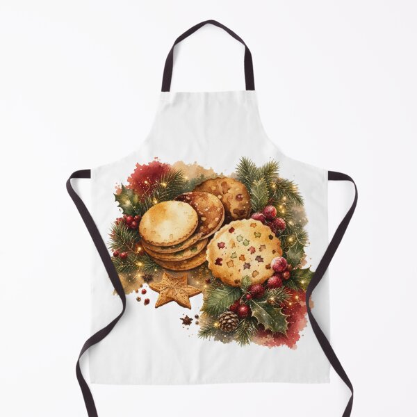Item preview, Watercolor Christmas Cookies and Mince Pies Holiday Arrangement designed and sold by Clean Print Goods.