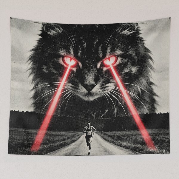 Item preview, Giant Laser Eyes Cat Chase designed and sold by The Mellonaire.