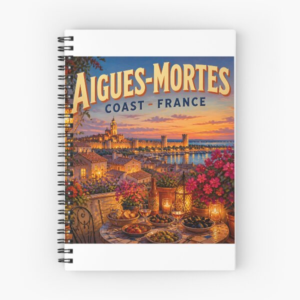 Item preview, Aigues-Mortes, France: Vintage Painterly Poster designed and sold by LSVart.