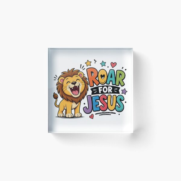 Item preview, Roar for Jesus Christian  | Cute Lion Faith Design designed and sold by Illustrated Faith.