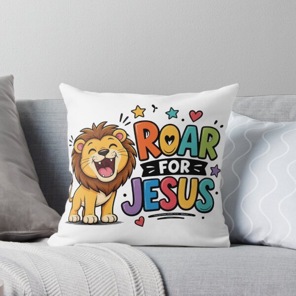 Item preview, Roar for Jesus Christian  | Cute Lion Faith Design designed and sold by Illustrated Faith.