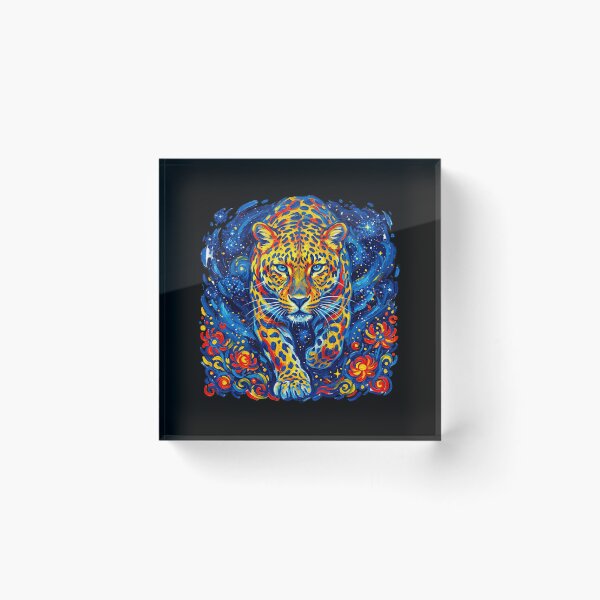Item preview, Psychedelic Jaguar Starry Night designed and sold by TeeARTHY.