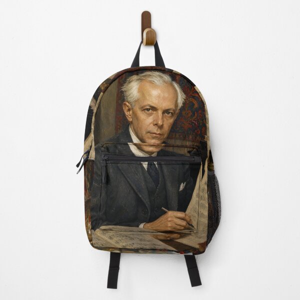 Item preview, Modernist Folk Pioneer: Béla Bartók Vintage Oil Painting - Rhythmic Mastery designed and sold by DoReMiStudio.
