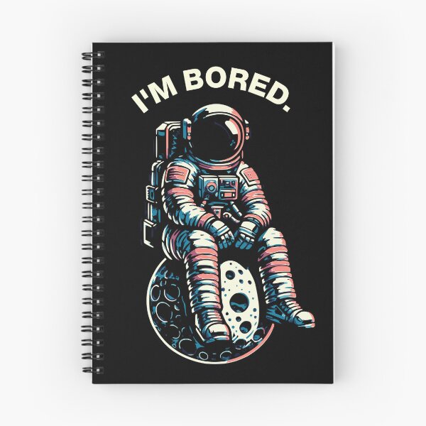 Item preview, Astronaut in space on the moon "I'M BORED." designed and sold by FeverVoid.