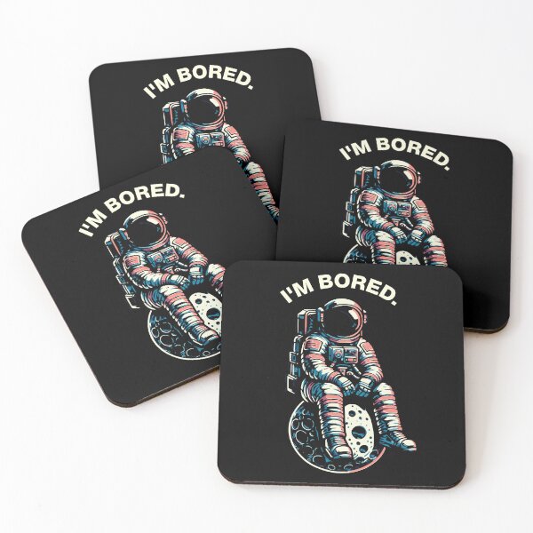 Item preview, Astronaut in space on the moon "I'M BORED." designed and sold by FeverVoid.