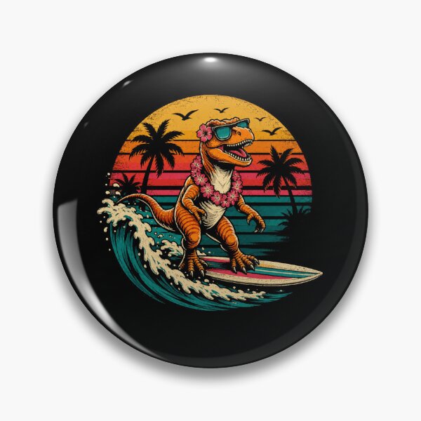 Item preview, T Rex Surfer Hawaiian Wave Adventure designed and sold by Moizento.