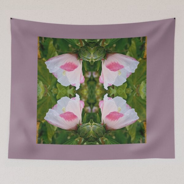 Item preview, White and pink flower, mirror photo designed and sold by lyloubeaupere.