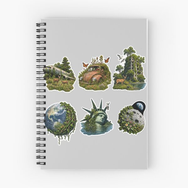 Item preview, Nature Apocalypse Stickers – Post-Apocalyptic Wilderness & Dark Nature designed and sold by Madame-Verny.