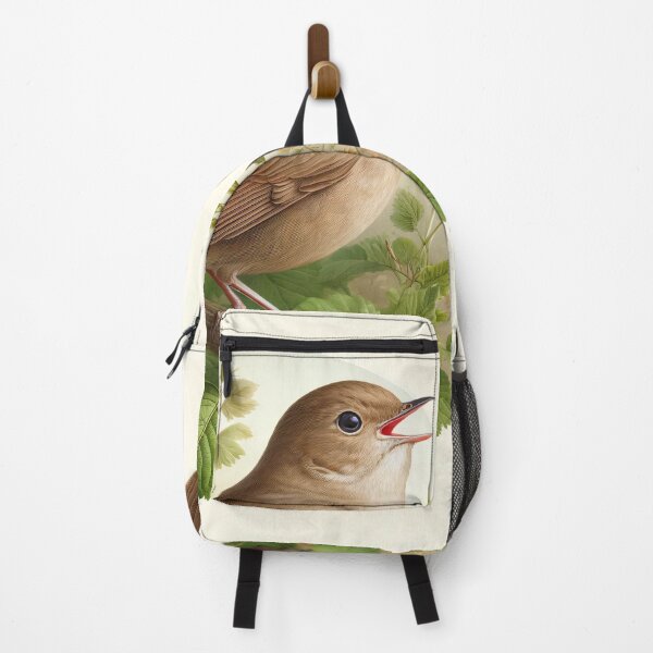 Item preview, Vintage Nightingale Bird Botanical Illustration designed and sold by NarjaShop.
