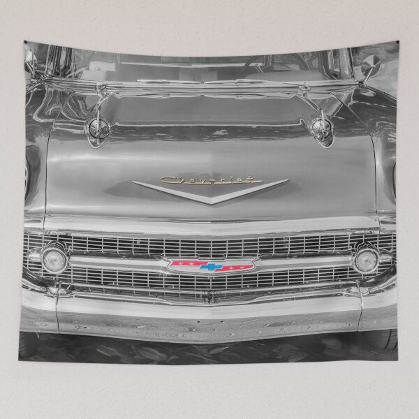 Item preview, 1957 Chevrolet Nomad Station Wagon Adobe Beige and Imperial Ivory Technical Blueprint Car Poster designed and sold by RichFrancoCars.