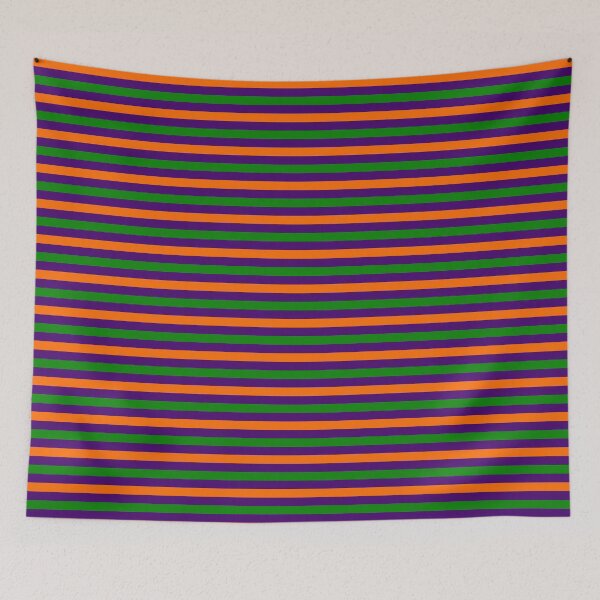 Item preview, Orange And Green Stripes Design Purple  designed and sold by PatternTitan.