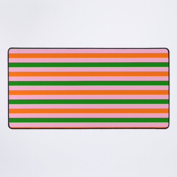 Item preview, Orange And Green Stripes Design Pink  designed and sold by PatternTitan.