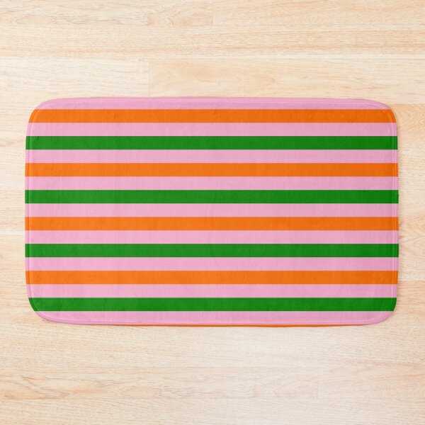 Item preview, Orange And Green Stripes Design Pink  designed and sold by PatternTitan.