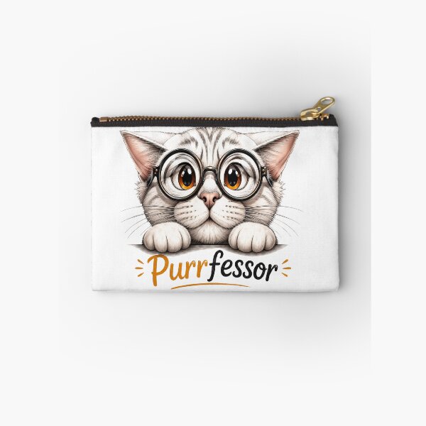 Item preview, Purrfessor - Clever cat with glasses designed and sold by thirtyonestars.