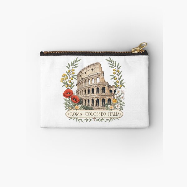 Item preview, Rome Colosseum Botanical Frame Illustration designed and sold by JIGUWORLD.