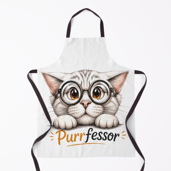 Item preview, Purrfessor - Clever cat with glasses designed and sold by thirtyonestars.