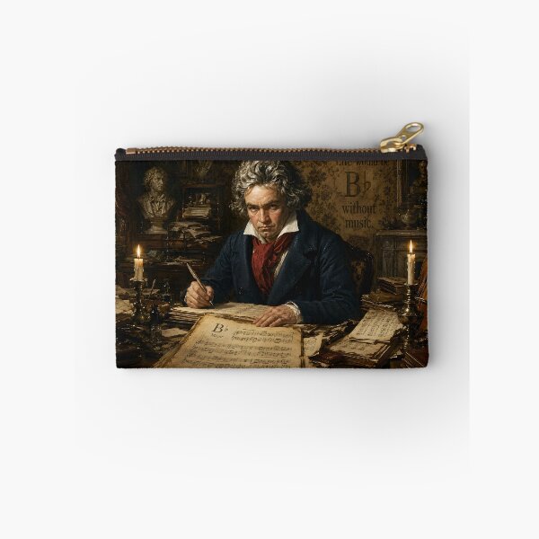 Item preview, Life Would B-Flat Without Music - Beethoven Pun Dark Academia Art designed and sold by DoReMiStudio.