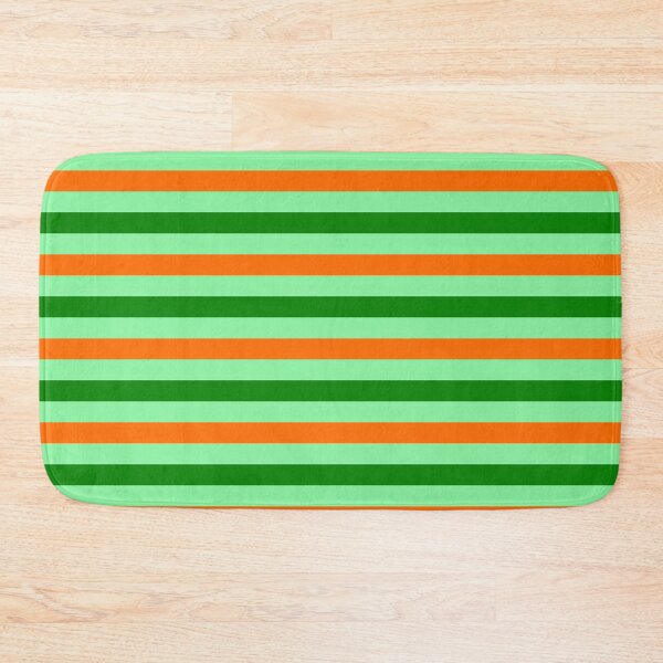 Item preview, Orange And Green Stripes Design Green  designed and sold by PatternTitan.