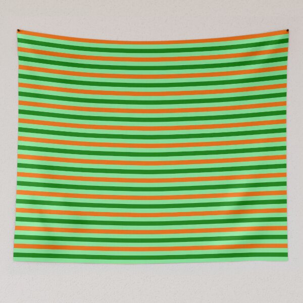 Item preview, Orange And Green Stripes Design Green  designed and sold by PatternTitan.