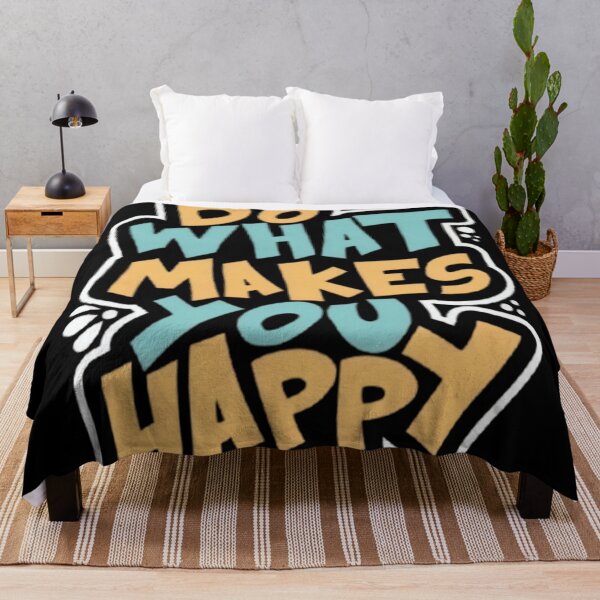 Item preview, Do What Makes You Happy - Vintage Retro Typography Quote designed and sold by UniqYou.
